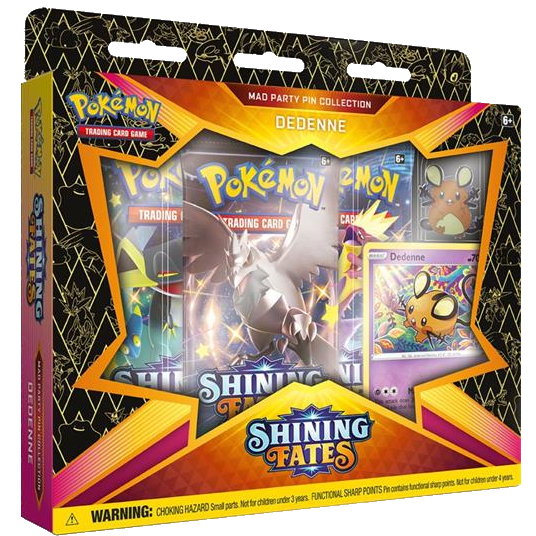 Pokemon Shining Fates Dedenne Pin Box